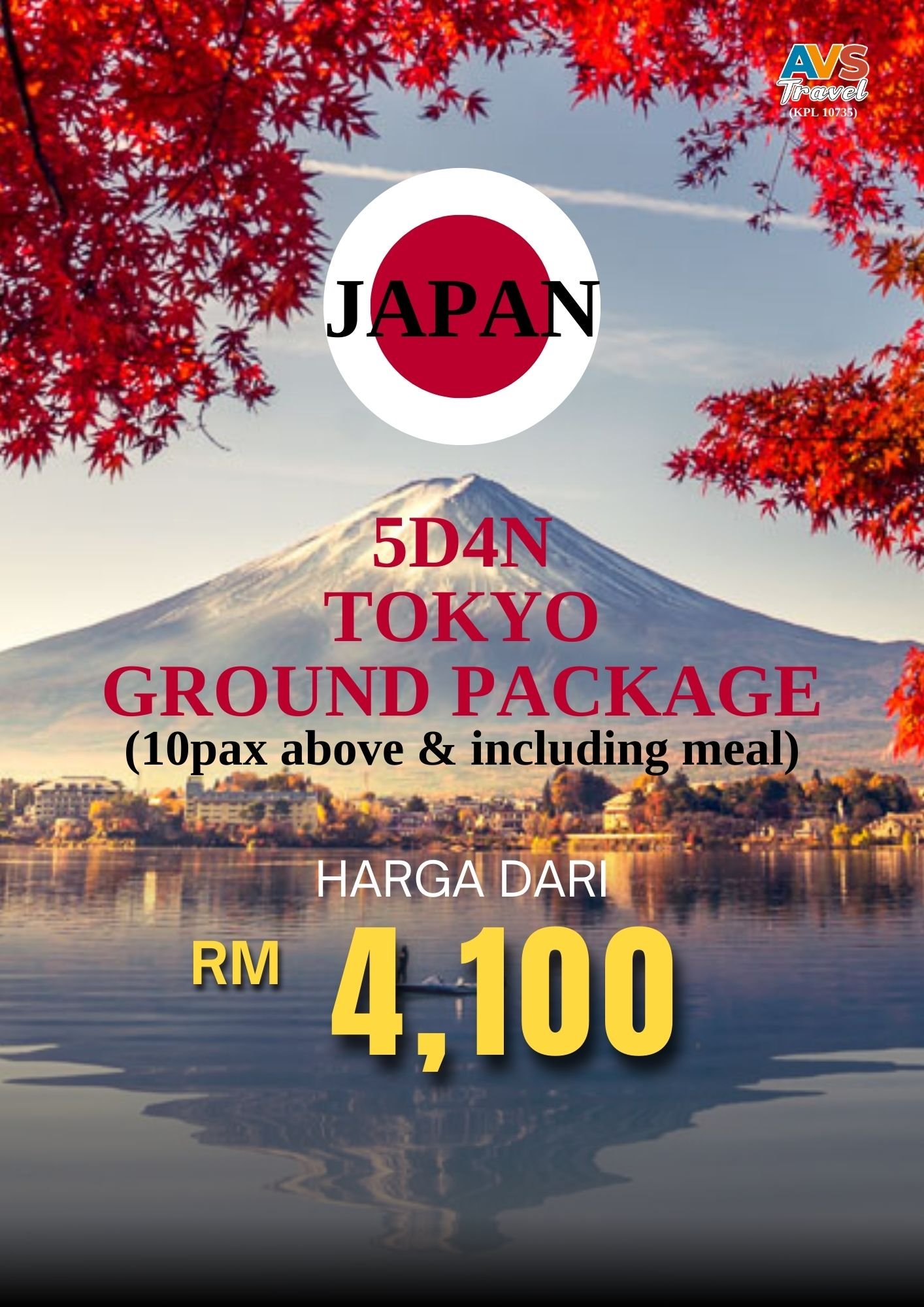 5D4N Tokyo Ground Package (10pax above)